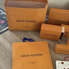 Louis Vuitton Orange Gift Box Lot - Solid Cardboard paper Shopping Bags