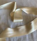Cream 100  Silk Double Faced Satin Ribbon - 36mm 1 5  Pure Silk Ribbon