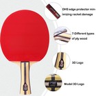 Dhs Ping Pong Paddles Professional Table Tennis Racket With Hurricane Rubber    