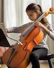 Ktaxon 3 4 Cello  Beginner Cello Acoustic Cello Set With Portable Bag  Bow  Rosi