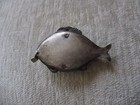 Antique Figural Metal Fish Sewing Tape Measure