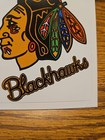 Nhl Chicago Blackhawks Vintage  1990 Team Logo Hockey Stickers Decal 4  X 4  