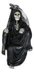 Death On The Shelf Gothic Grim Reaper With Scythe Sitting Shelf Sitter Figurine