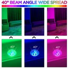 4x 120w Wall Wash Light 24led Dmx Rgb Color Mixing Stage Beam Dj Light W remote