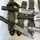 Usgi Early M9 Phrobis Iii Military Fixed Blade Fuller B Grade Long Strap Sheath