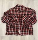 Vintage 1930s Thrashed Destroyed Flannel Work Shirt Size L Zombie 30s 40s