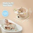 Seki Baby Bath Seat W  Temperature Indicator Panel  White beige Sealed
