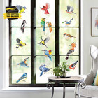 Spring Summer Birds Double Sided Window Clings - Set Of 17 Hummingbird Parrot An