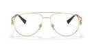 Versace Ve 1269 1002 Gold Metal Eyeglasses 57mm
