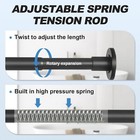 Black Shower Curtain Rod 31 To 80 Inch 1 Inch Diameter Adjustable Spring Tension