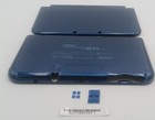 New Nintendo 3ds Xl Ll Blue Replacement Shells Front rear rubbers   Screws label