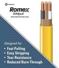 Southwire  28828255 250 Ft  12 2 Solid Romex Simpull Cu Nm-b W g Conductor Cable