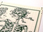 Grateful Dead Skull   Roses Bertha Skeleton By Stanley Mouse Blotter Art Uncut