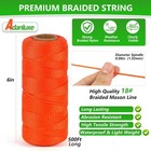 Mason String Line Nylon Rope  500ft  18 Braided Twine For Gardening