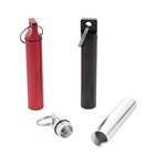 3 Pcs 3 8  Waterproof Metal Storage Tube  Airtight Aluminum Metal Storage Tube