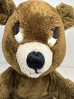 Vintage R  Dakin Plush Sitting Brown Bear 10 Inch 1976