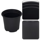 100 Pack 5 Inch Nursery Pots With Drainage Holes For Plants Plastic Plant Pots