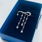  135 New Swarovski Crystal Encrusted Rhodium Silver Brooch Pin 909958