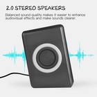 Pc Computer Speakers With Surround Sound Usb Wired Laptop Deep Bass Desktop Gray