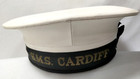 Rare Vintage British Sailor s Hat Cap Hms Cardiff Royal Navy Wwii Destroyer Ship