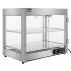 2 Tier Electric Food Warmer Display Case Commercial Fried Chicken Pizza Show New