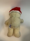 Russ Snuggle Teddy Bear  Christmas Plush 10in 1986 Vintage W  Tags   Santa Hat