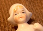 Vintage antique Porcelain Half  Doll Dutch Girl For Pin Cushion Germany