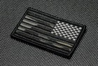 Multicam Black Us Flag Embroidered Patch Usa Mc Blk Blackout Reverse Hook loop