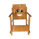 Vintage Mid Century Potty Chair Wooden Potty Toilet Training Seat - Rare  