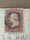 1860s Cover Civil War Era Fancy Rare Stamp    See Notes   