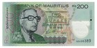 Mauritius 200 Rupees  2024  - Polymer fruit Market  P-65ba  B433a Unc