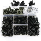 Black For Suzuki Gsx1300r Sv650 Gsxr600 Gsxr750 Complete Fairing Screws Bolt Kit