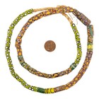 Thin Antique Venetian Millefiori African Trade Beads  20722 8mm Ghana Multicolor