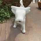 Apilco Porcelain Cow Creamer White Milk Spout Made In France 7  Vintage