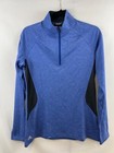 Adidas Golf Women s Upf 1 4 Zip Long Sleeve Pullover Jacket Royal Blue Sz M Nwt