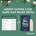 Wax Beads For Hair Removal  2 5lb Hard Wax Beans Refill Bag For Brazilian Bik   