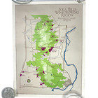 Eola Hills Wine Growing Region Vtg Map Poster Willamette Valley Oregon Mirassou
