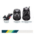 Safety 1st Kids baby Grow And Go Comfort Cool All-in-one Convertible Car Seat