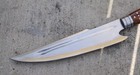 38    Spear Hand Forged Leather Sheath Back Strap Wood Handle
