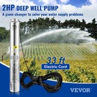 Deep Well Submersible Pump Stainless Steel Water Pump 2hp 230v 37gpm 427ft