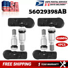 4pcs Oem 56029398ab Tire Pressure Sensor Tpms 433mhz For Dodge Chrysler Jeep Ram