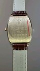 Vintage Vicence 14k Solid Gold Tonneau Barrel Case Watch