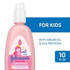 Johnson s Kids Shiny   Soft Hair Conditioning Spray With Argan Oil   Silk    