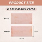 48 Packs Envelopes Vintage Aged Paper Pink Red-9 X 4 Inch