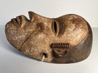 Vintage African Tribal Wooden Mask Hand Carved Wall Art Ethnic Decor Sculpture
