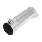  Inlet Turn Down Exhaust Tip T304 Stainless Steel Surface 2  Id Silver Tone