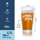 Mountain Bear Pint Glass Engraved Outdoor Beer Lover Gift
