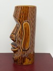 Vintage Orchids Of Hawaii R-72 Moai Tiki Mug Brown Japan 6 25  Barware Euc