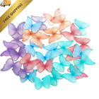 Georld Edible Wafer Paper Butterflies Set 48 Count  pack Of 1   5 Color Mixed 