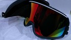 Suoso Otg Ski Goggles Adult Black Red Mirror Lens Uv Protection Helmet New